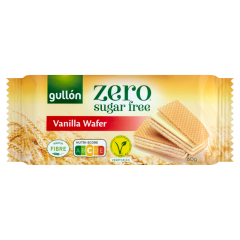 Gullón Zero vanília ízesítésű krémmel töltött ostya édesítőszerrel, cukormentes 60 g