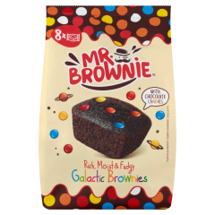 Mr. Brownie brownie tejcsokoládés cukorbevonatos drazsékkal 8 x 25 g (200 g)