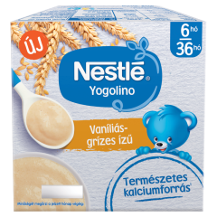 Nestlé Yogolino vaníliás ízű grízes babapuding 6-36 hónapos korig 4 x 100 g (400 g)