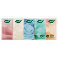 Tento Natural Soft papír zsebkendő 3 rétegű 10 x 10 db