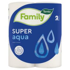 Tento Family Super Aqua háztartási papírtörlő 2 rétegű 2 tekercs