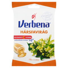 Verbena töltött keménycukorka hársfavirág kivonattal és C-vitaminnal 60 g