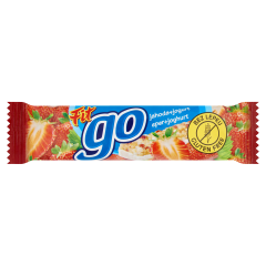 Fit Go gluténmentes eperízű müzliszelet joghurtos bevonattal 23 g