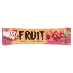 Fit Fruit gyümölcsös müzliszelet vörösáfonyával 23 g