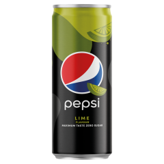 Pepsi Lime colaízű energiamentes szénsavas üdítőital édesítőszerekkel lime ízesítéssel 330 ml