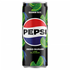 Pepsi Lime colaízű energiamentes szénsavas üdítőital édesítőszerekkel lime ízesítéssel 330 ml