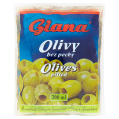 Giana spanyol zöld magozott olívabogyó sós lében 195 g