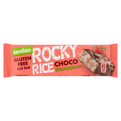 Benlian Rocky Rice eper ízű puffasztott rizsszelet étcsokoládéval bevonva 18 g