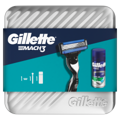 Gillette Ajándékcsomag: Mach3 Borotva + Series Borotvazselé 75 ml + Doboz
