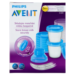 Philips Avent 180 ml-es anyatejtároló pohár 0 hónapos kortól 10 db