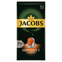 Jacobs Espresso 7 Classico őrölt-pörkölt kávé kapszulában 10 db 52 g