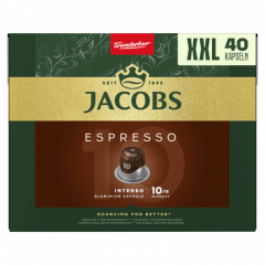 Jacobs Espresso 10 Intenso őrölt-pörkölt kávé kapszulában 40 db 208 g