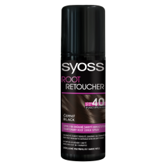 Syoss Root Retoucher lenövést elfedő hajszínező spray Fekete 120 ml