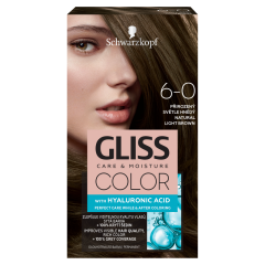 Schwarzkopf Gliss Color tartós hajfesték 6-0 Természetes világosbarna