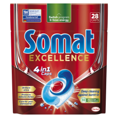 Somat Excellence gépi mosogatószer kapszula 28 db 484,4 g