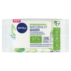 NIVEA Naturally Good arctisztító kendő 25 db