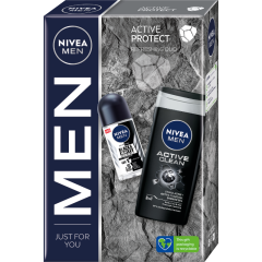 Nivea MEN ajándékcs. Active P. tusf. 250ml + roll-on 50ml