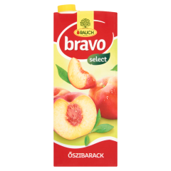 Rauch Bravo őszibarack gyümölcsital cukorral és édesítőszerekkel, C-vitaminnal 1,5 l