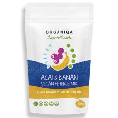 Organiqa 100% BIO vegán fehérje mix acai-banán ízesítéssel 200 g