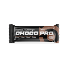 Scitec Choco Pro fehérje szelet 50g double chocolate