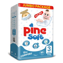 Pine Soft Jumbo pelenka S3 84db 4-9kg midi