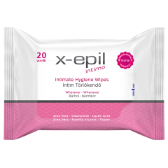 X-Epil Intimo Intim törlőkendő 20db