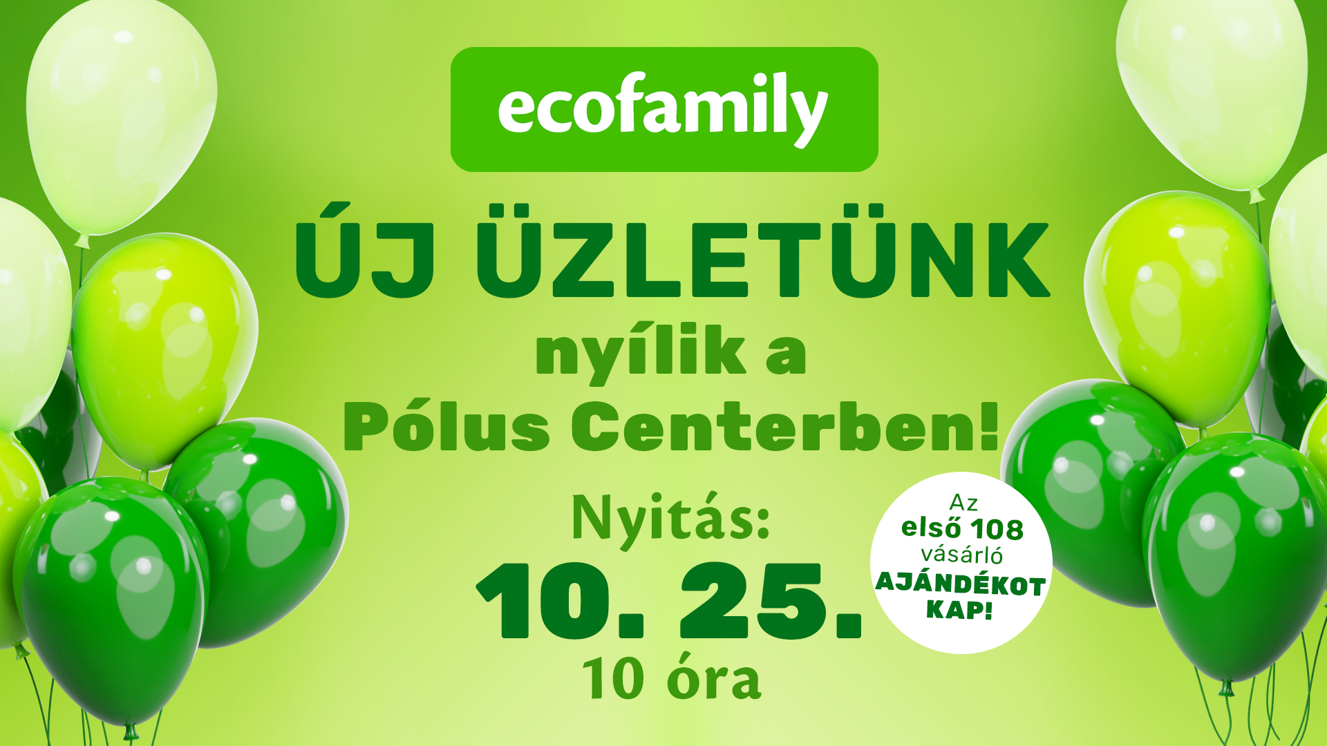 ecofamily a pólus centerben