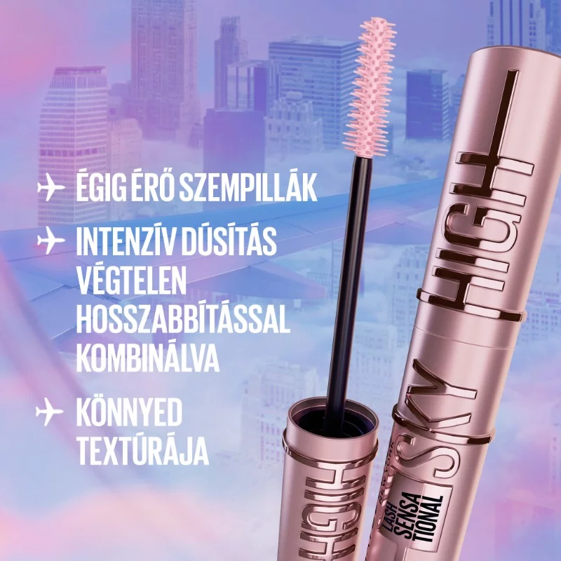 Maybelline szempillaspirál Sky High Blue Mist