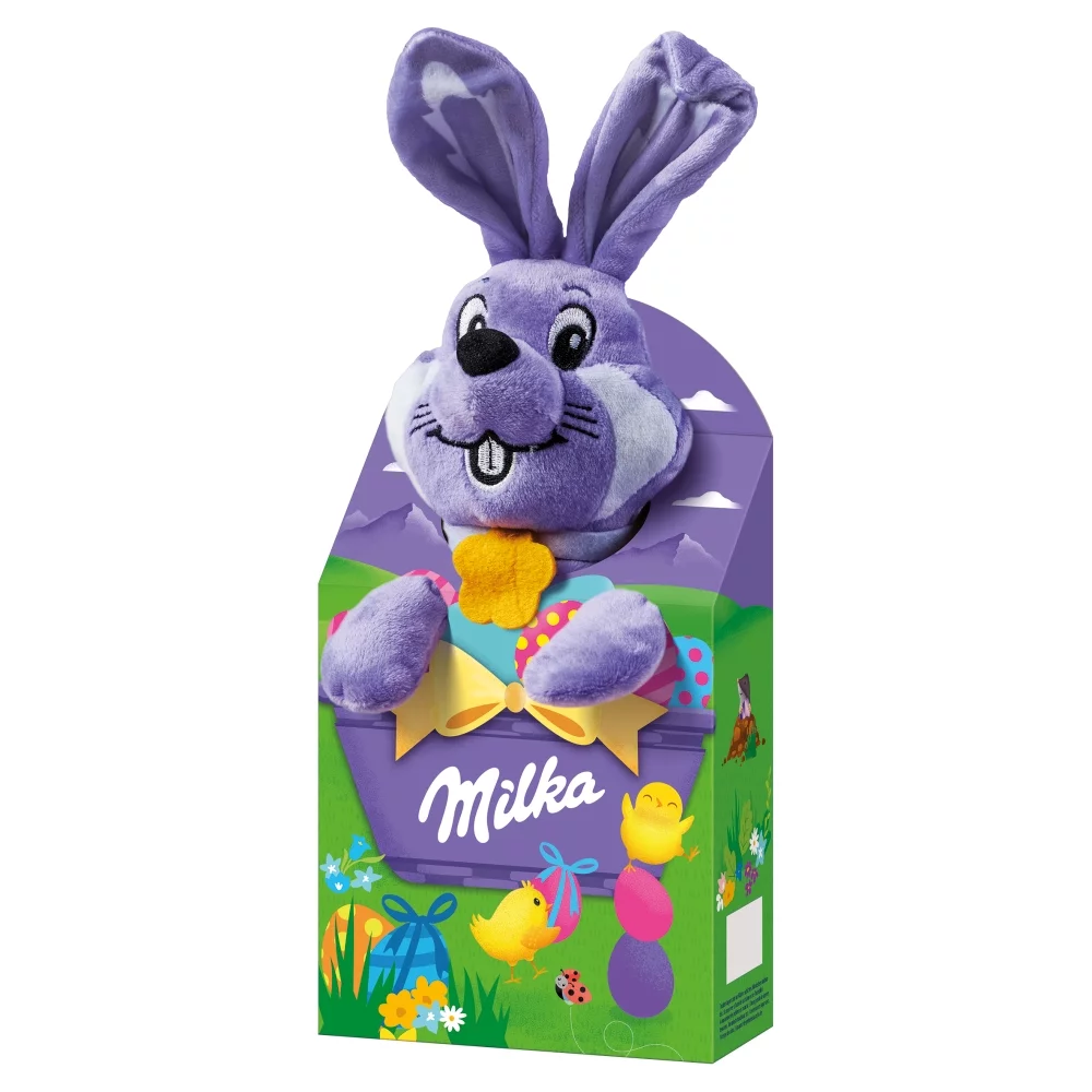 Milka tejcsokoládé 96g húsvéti ajándékcsomag plüss - Nyuszi