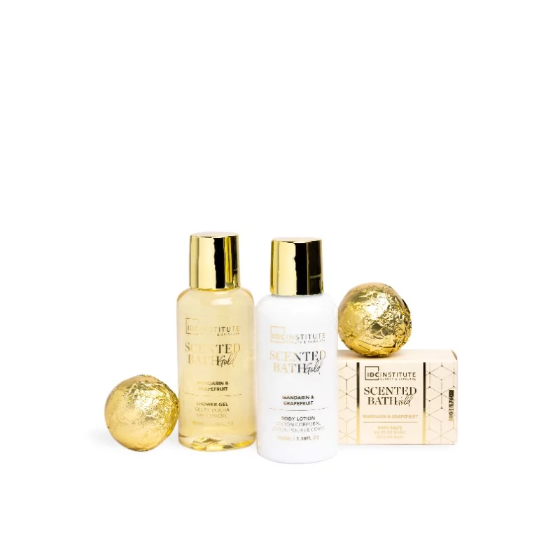 IDC Institute Scented Bath Gold ajándékcsomag 5db-os 