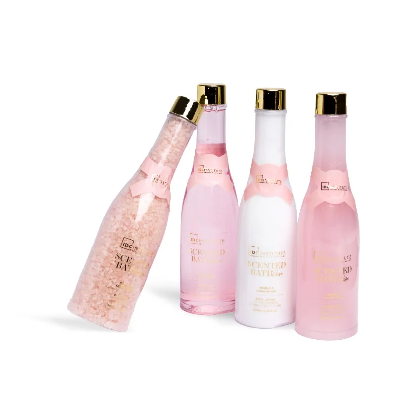 IDC Institute Scented Bath Rosé ajándékcsomag - Pezsgő szett