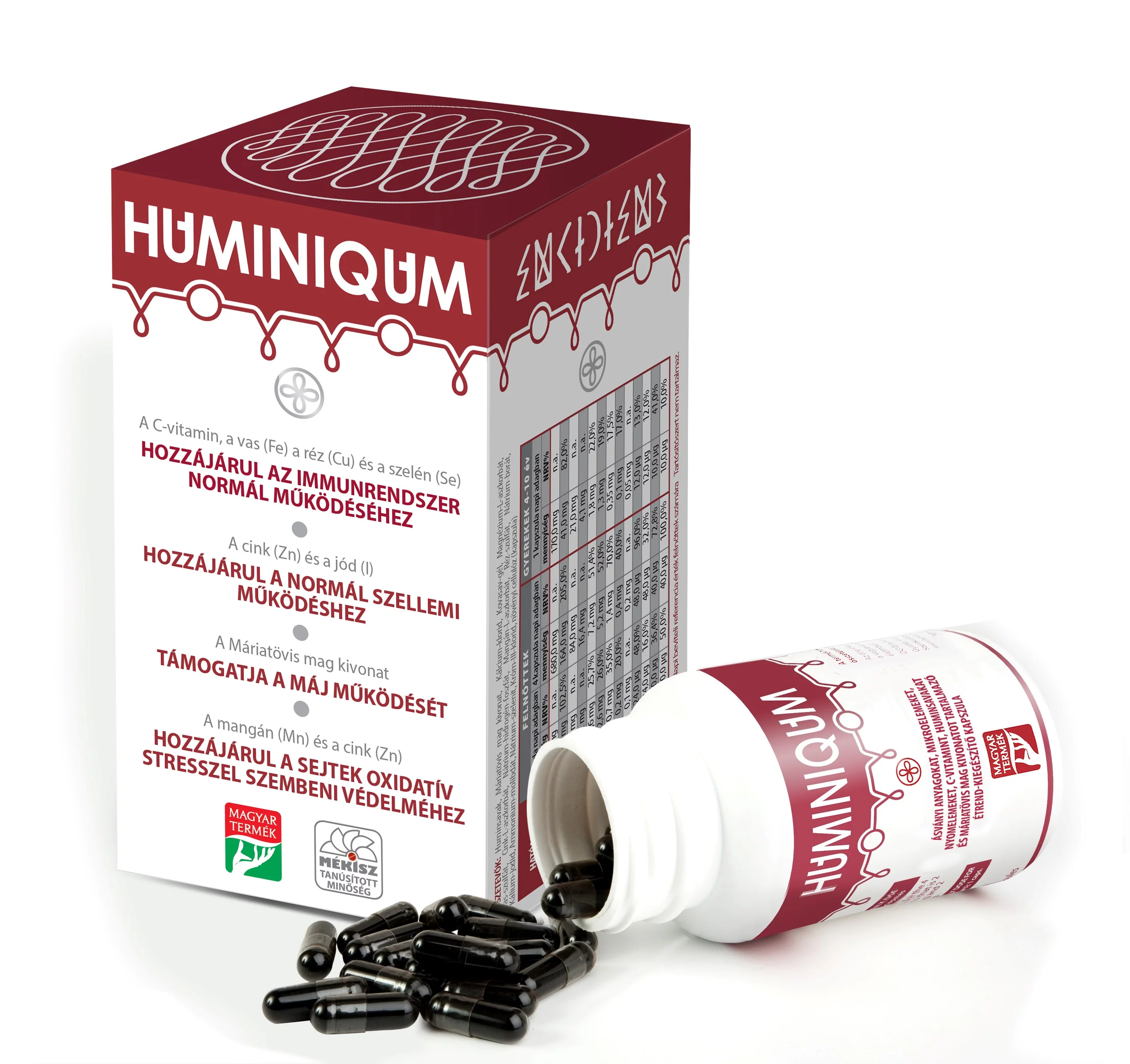 Huminiqum étrend kiegészítő kapszula 120db