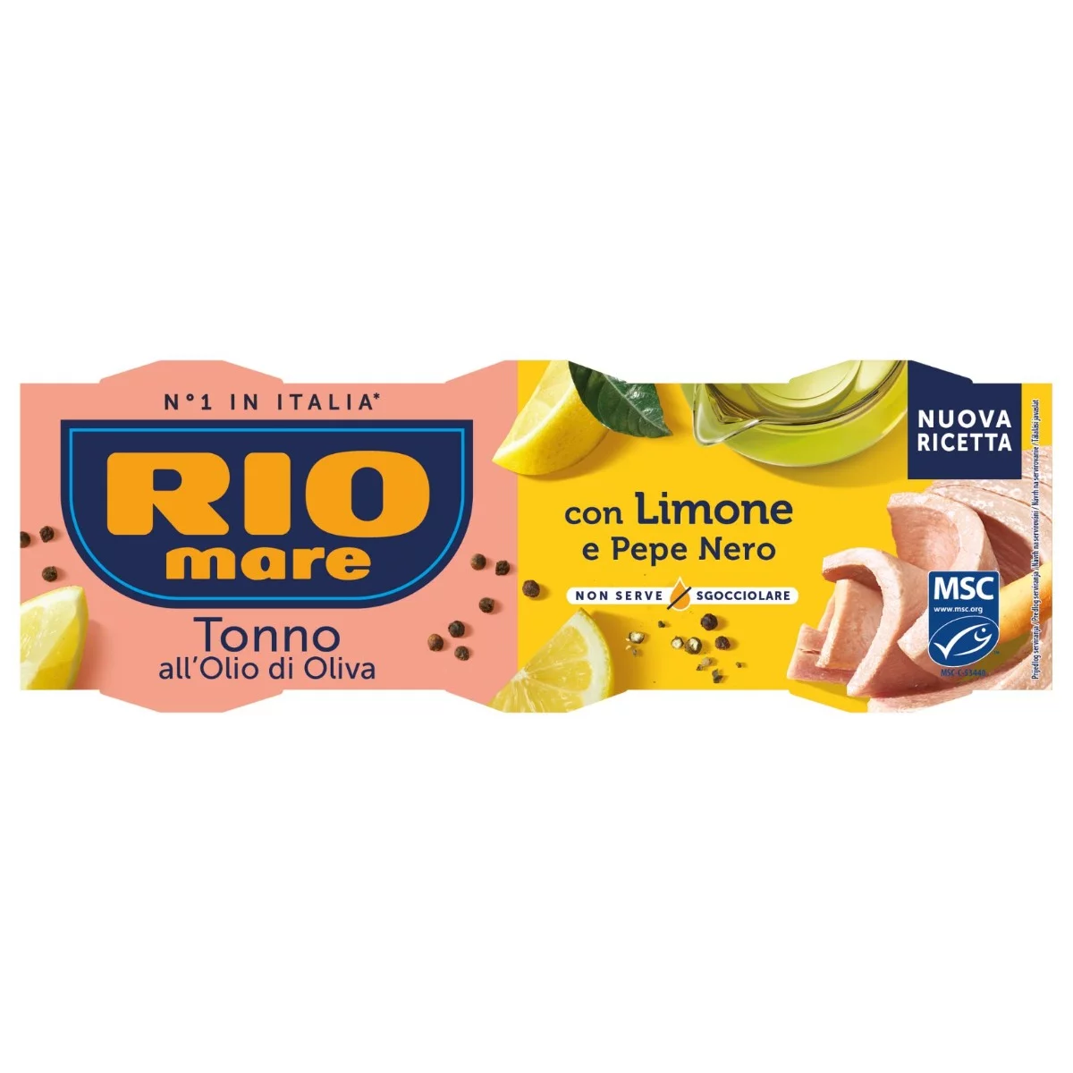 Rio Mare tonhal 3x65g/3x52g olívaolajban citrommal és borssal