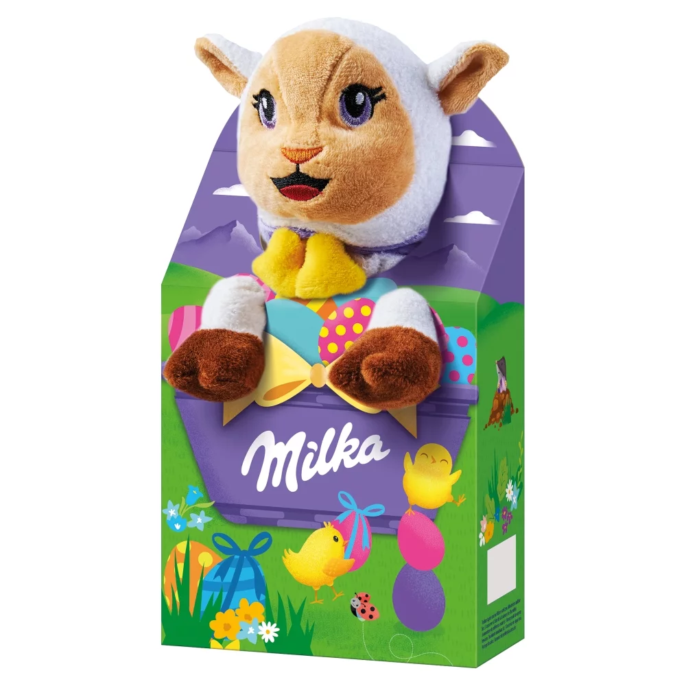 Milka tejcsokoládé 96g húsvéti ajándékcsomag plüss - Bárány