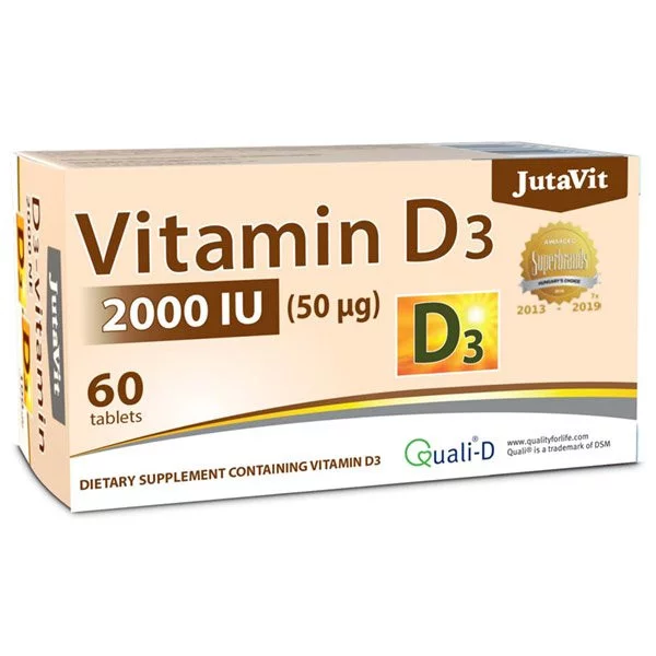 JutaVit lágykapszula 40db D3-vitamin 2000NE