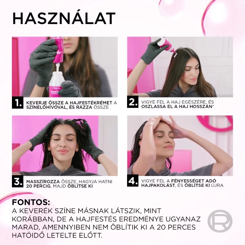 ĽOréal Paris Casting Créme Gloss hajszínező 400 Barna 48 +72 +60 ml