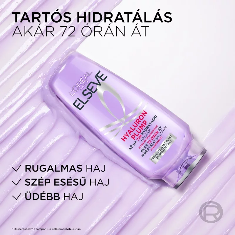 L´oréal Paris Elseve Hyaluron Plump akár 72 órán át hidratáló balzsam hialuronsavval, 200 ml