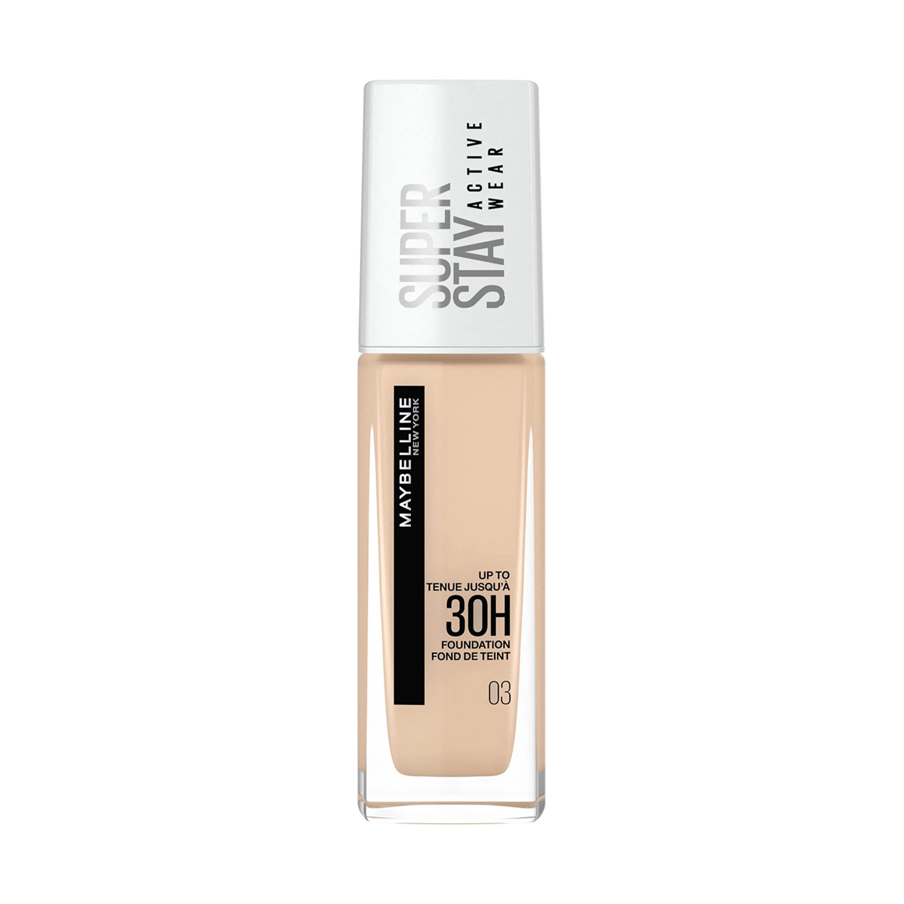 Maybelline NY SuperStay Active Wear 30H 03 True Ivory alapozó, 30ml