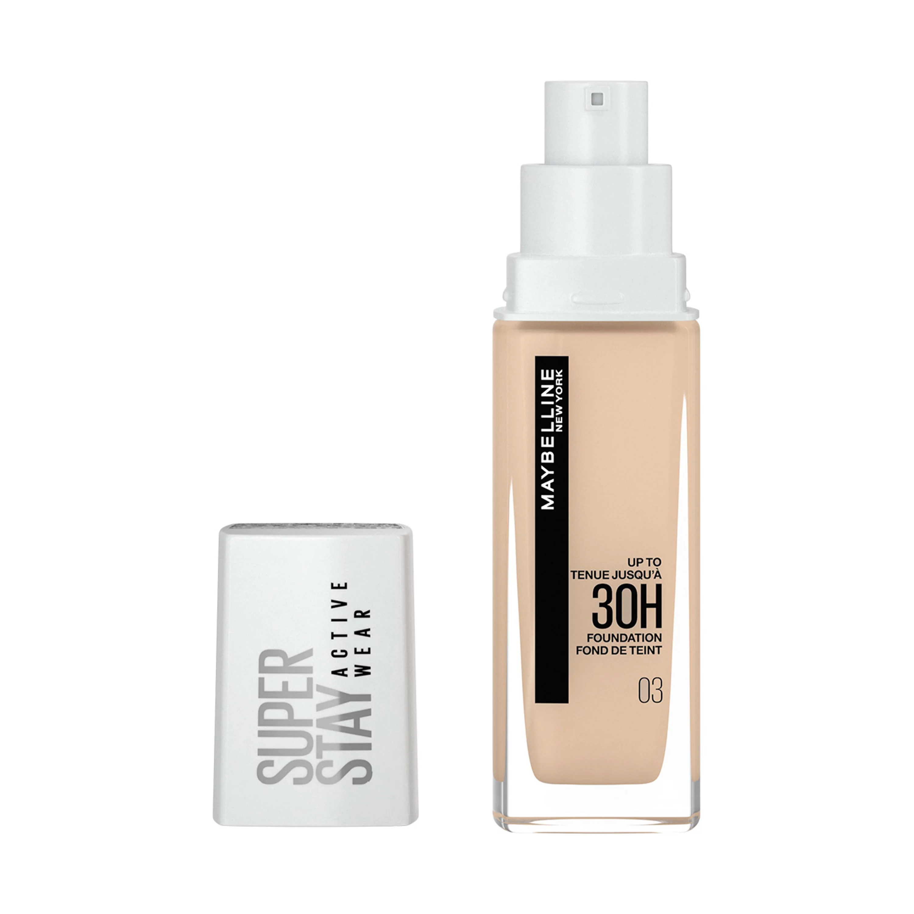 Maybelline NY SuperStay Active Wear 30H 03 True Ivory alapozó, 30ml