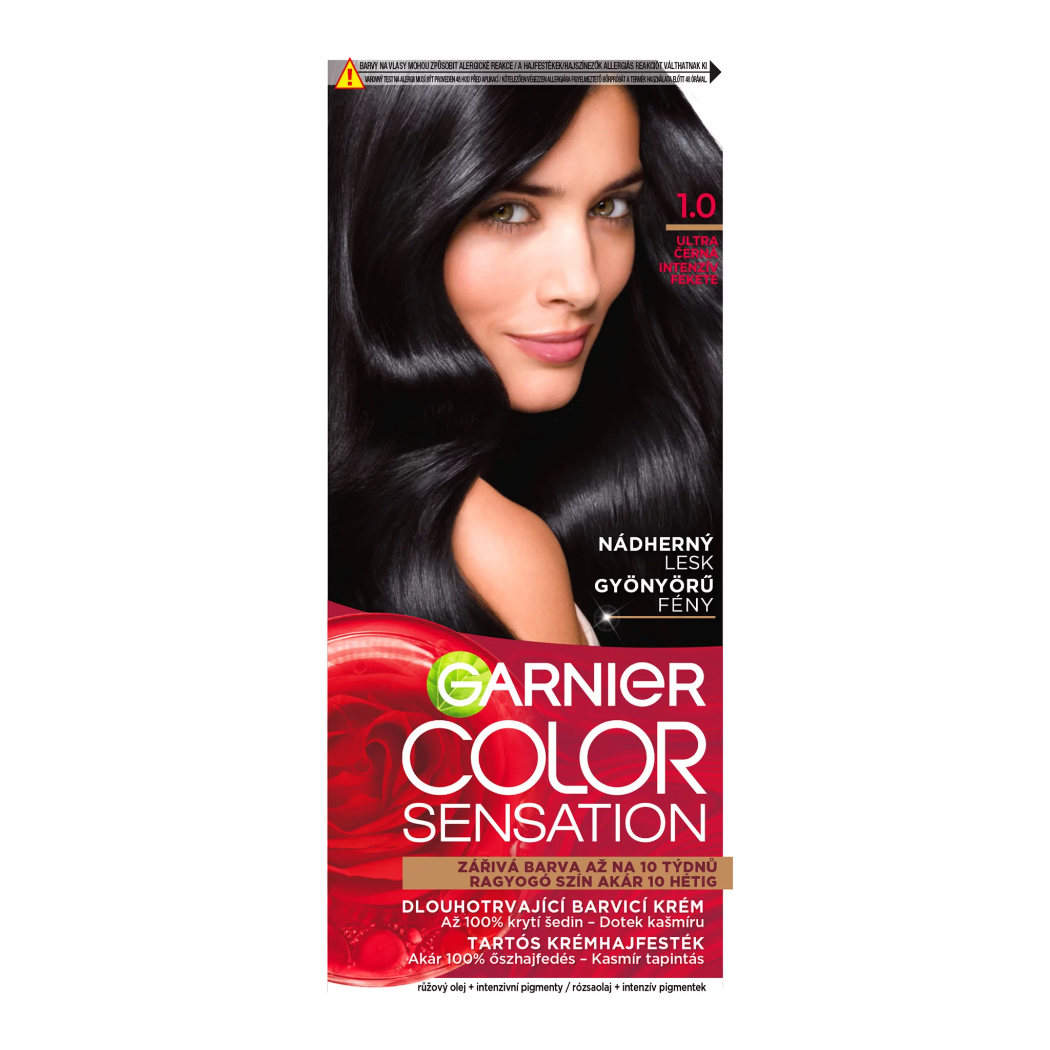 Garnier Color Sensation Tartós hajfesték 1 .0 Intenzív fekete