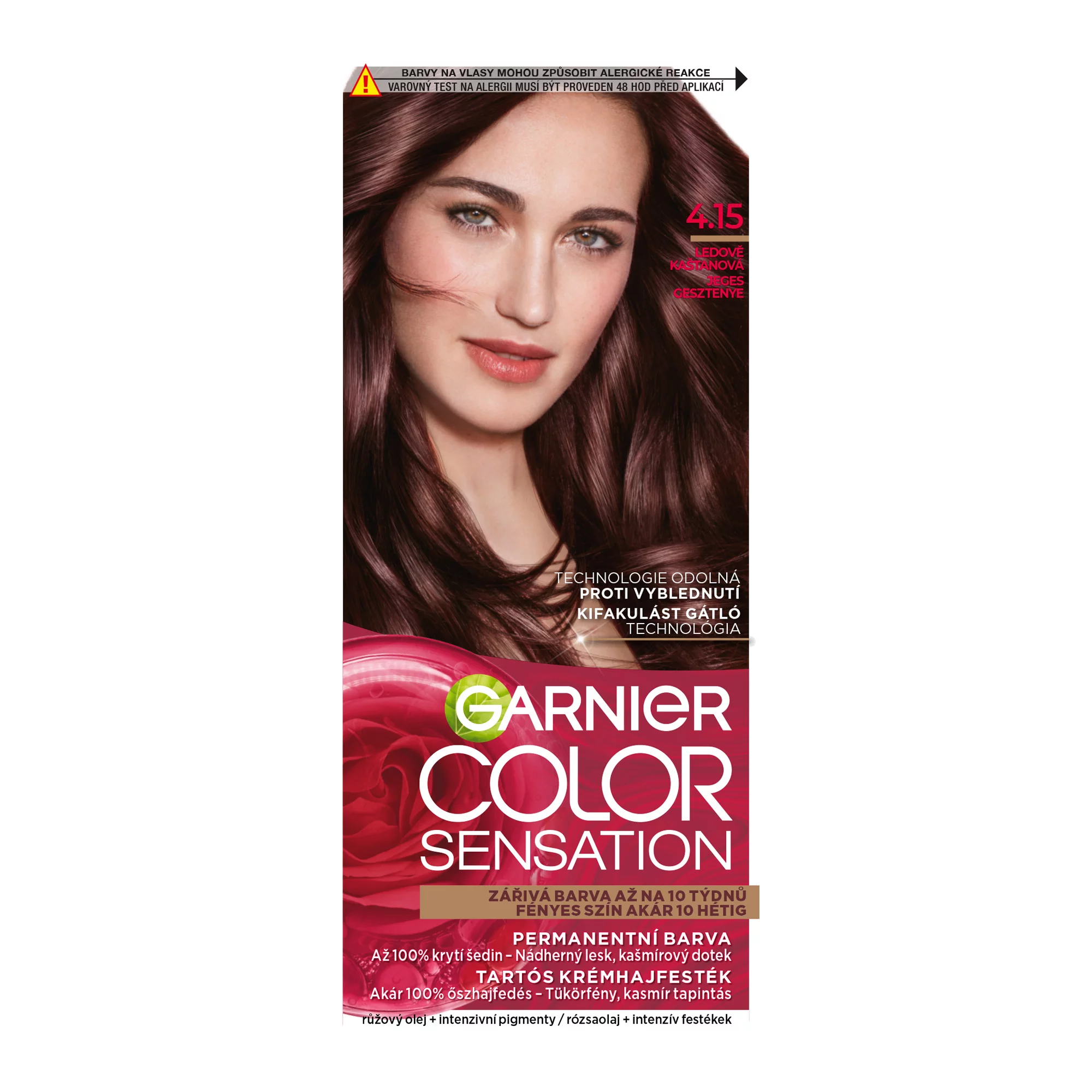 Garnier Color Sensation Tartós hajfesték 4 .15 Jeges Gesztenye