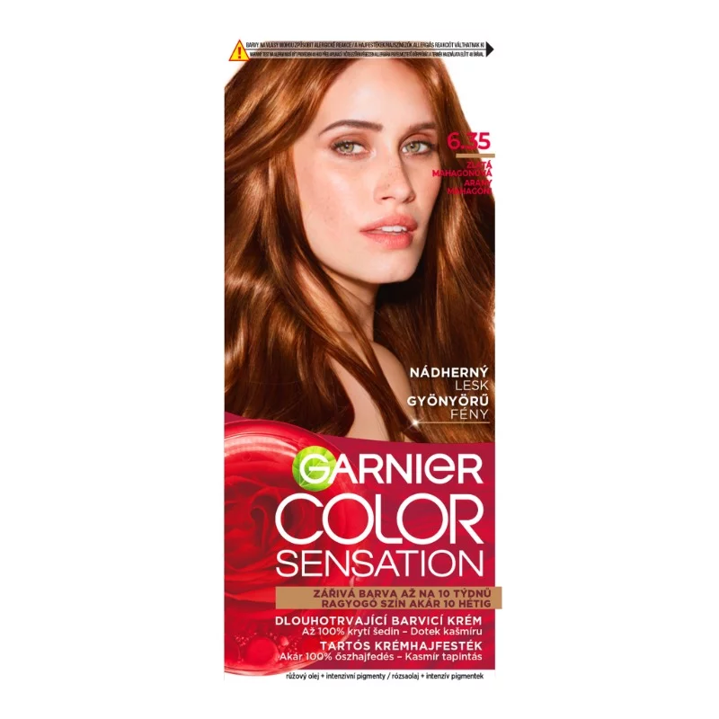 Garnier Color Sensation tartós krémhajfesték 6.35 Arany Mahagóni