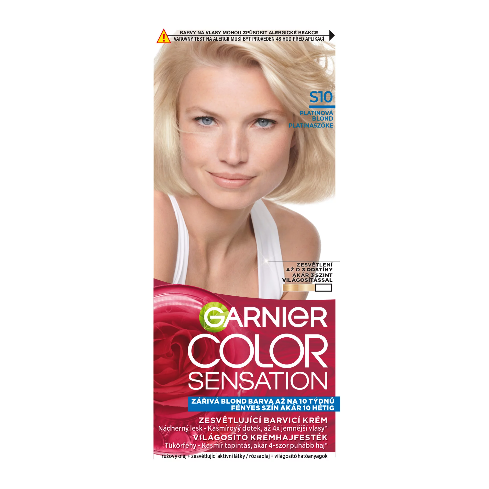 Garnier Color Sensation Tartós hajfesték S10 Platinaszőke