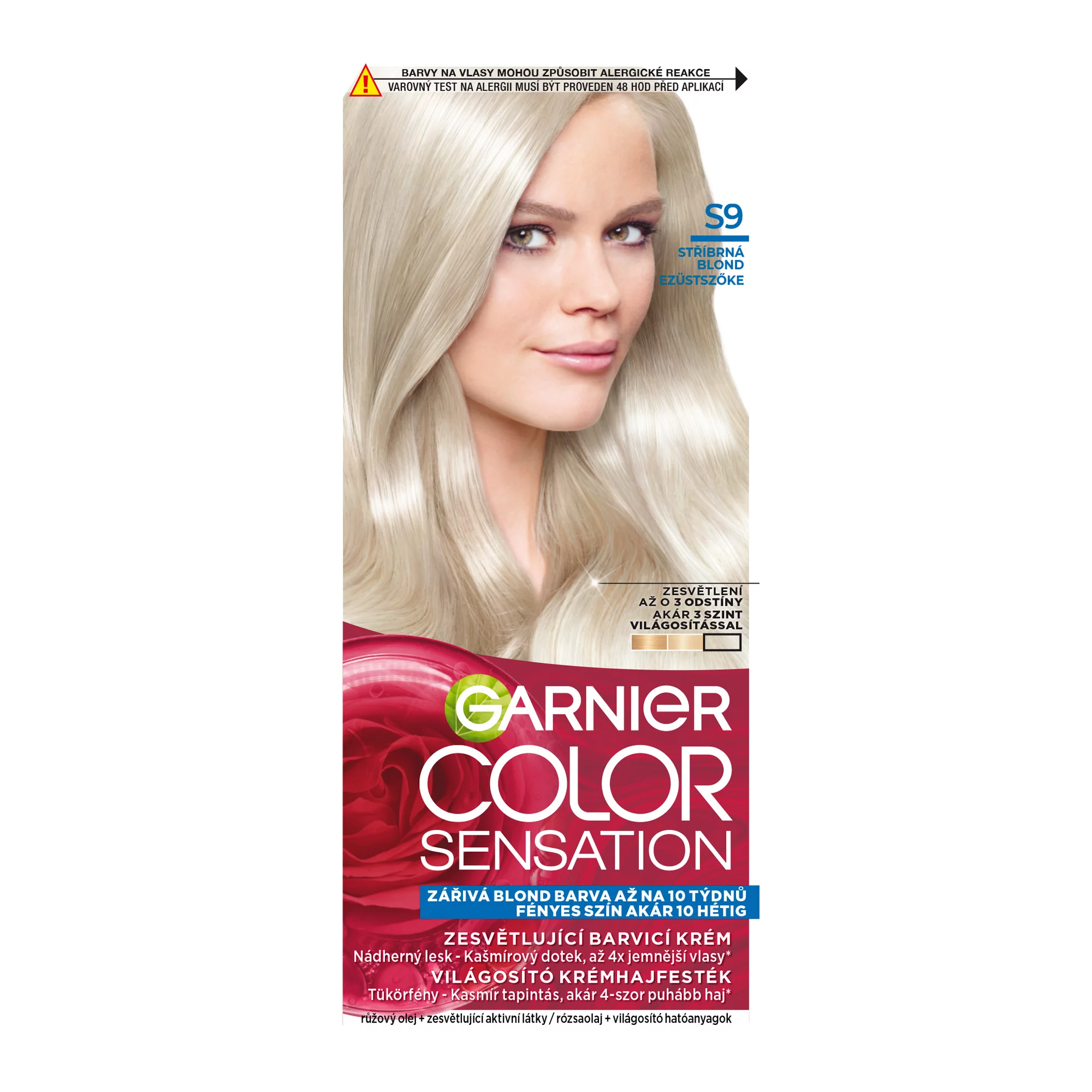 Garnier Color Sensation Tartós hajfesték S100 Ezüstszöke