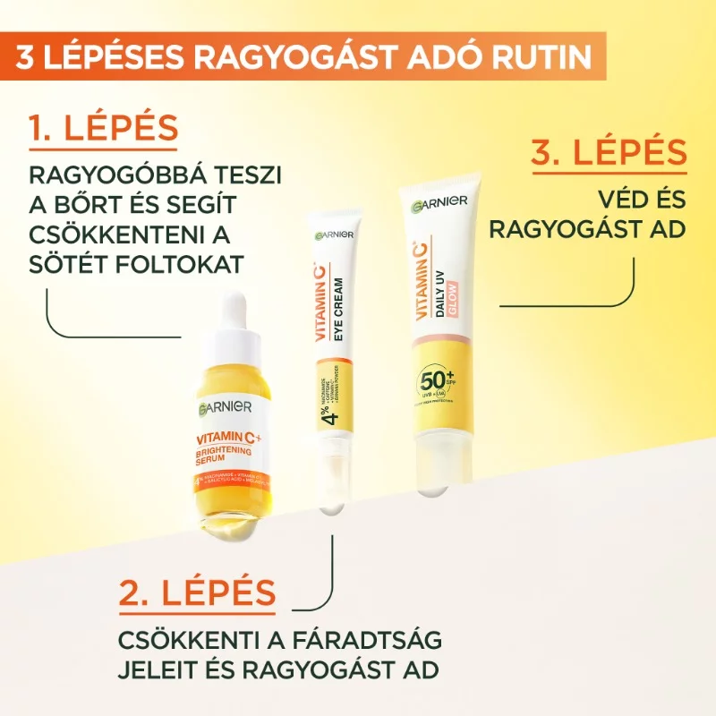 Garnier szemkörnyékápoló krém 15ml skin naturals c-vitamin