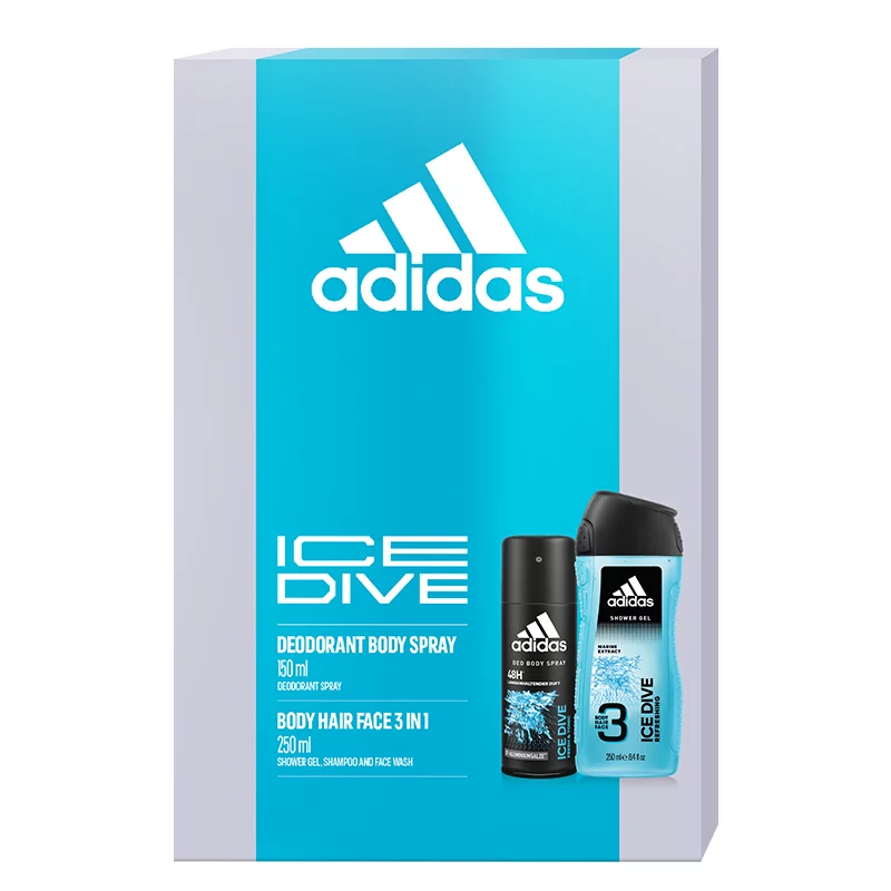 Adidas ajándékcs. Ice Dive deo spray 150ml + tusf. 250ml