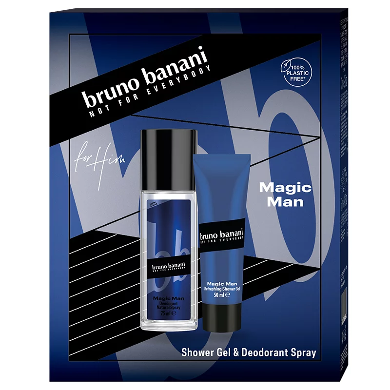 Bruno Banani ajándékcs. Magic Man parfüm deo 75ml + tusf. 50ml férfi