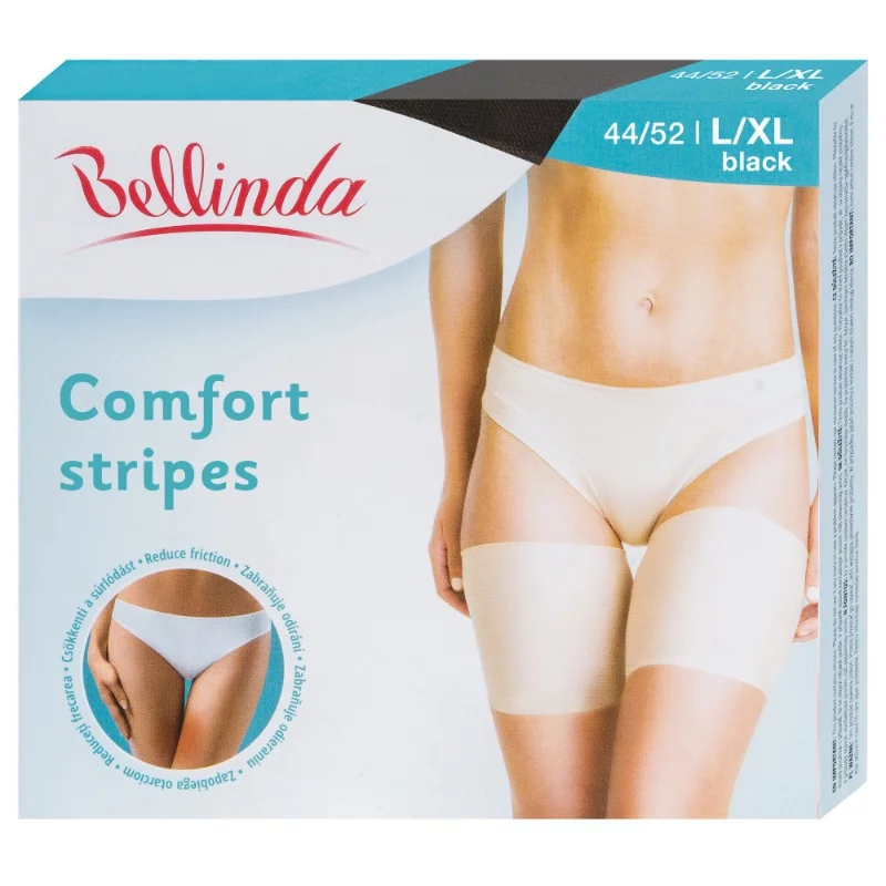 Bellinda combformázó 1 pár Comfort Stripes Fekete L/Xl