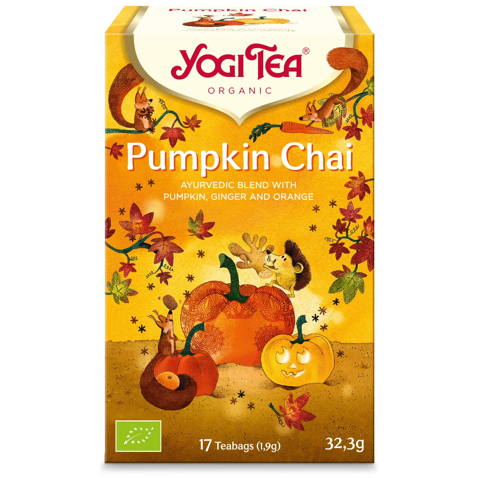 Yogi Tea zöld tea 17x1,8g sütőtökös chai bio