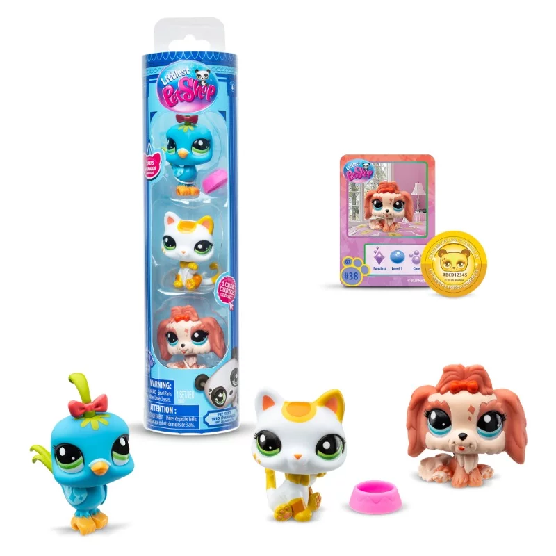 Littlest Pet Shop figura 3db hengerben - Városi hangulat